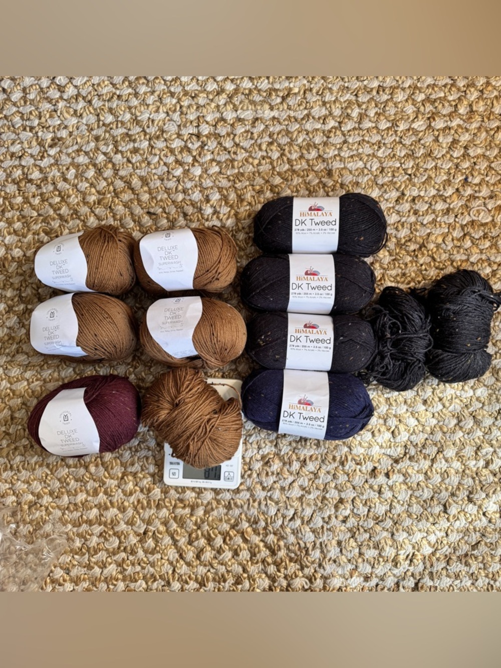 Superwash DK Tweed Yarn Lot of 9 and more